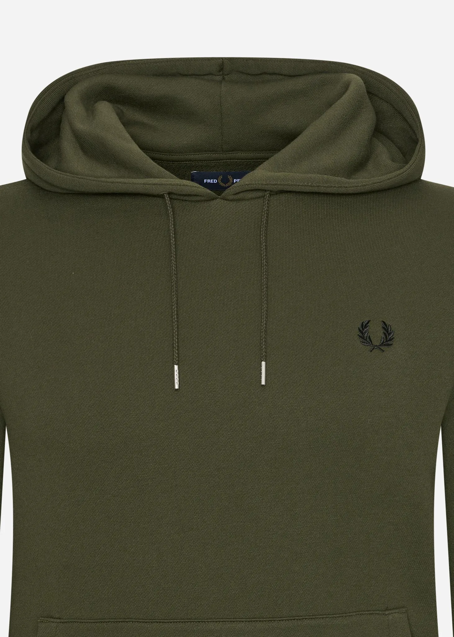 Tipped hooded sweatshirt - hunting green