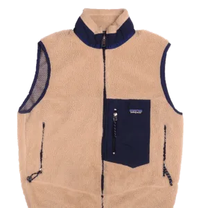 VINTAGE PATAGONIA RETRO-X FLEECE DEEP PILE SLEEVELESS JACKET 90s MEDIUM MADE USA