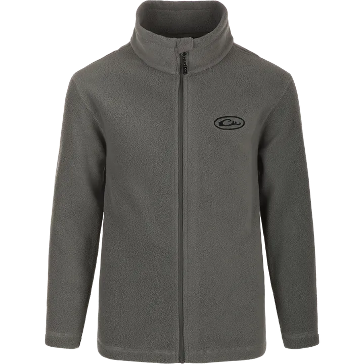 Youth Camp Fleece Full Zip Jacket - Castlerock Grey